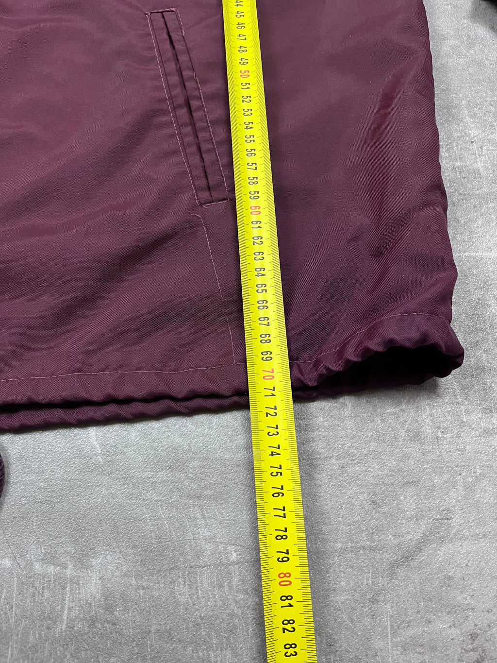 Vintage Canada Sportswear Coachjacke Kendal Eagles Bordeaux 1
