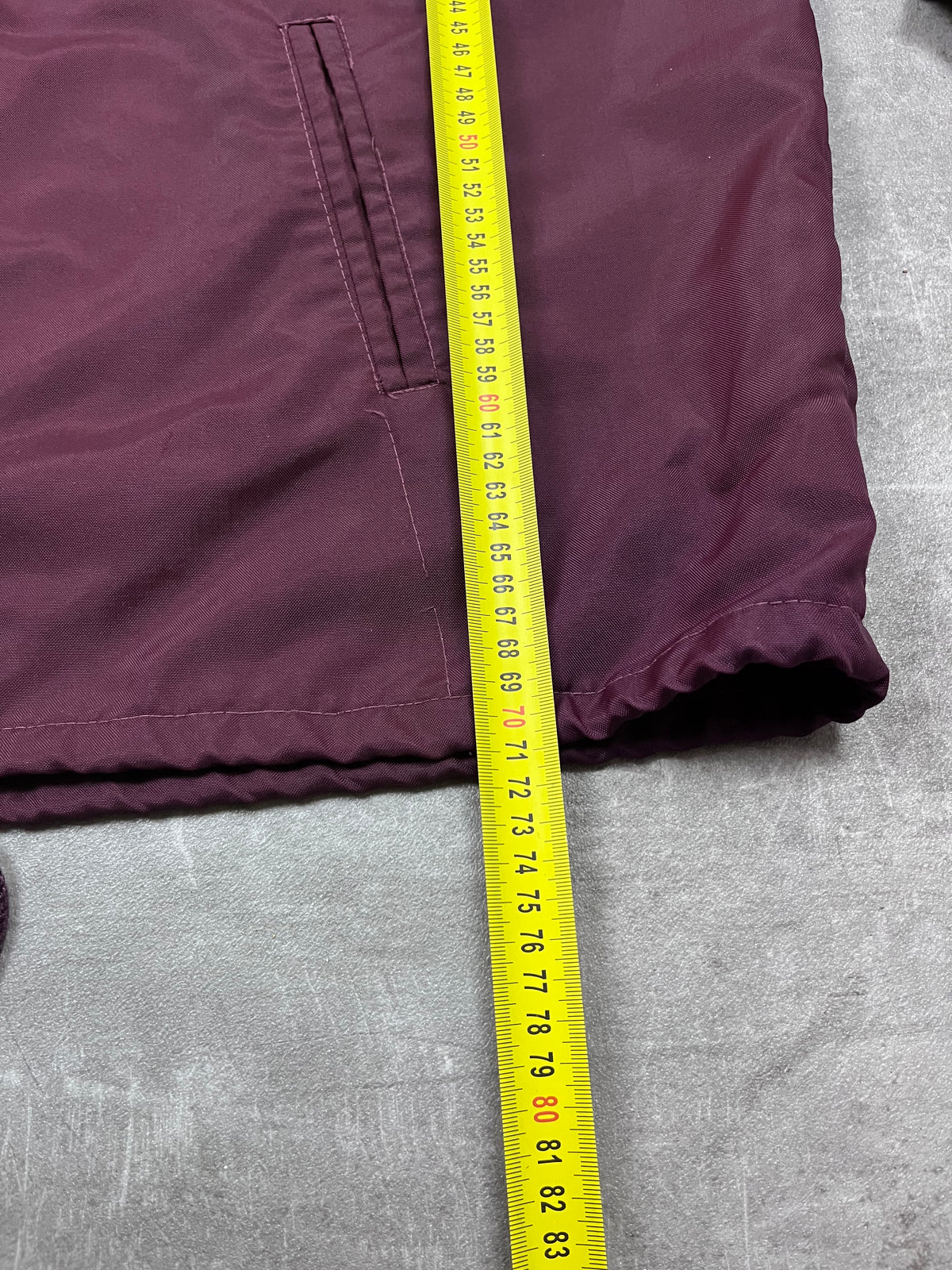 Vintage Canada Sportswear Coachjacke Kendal Eagles Bordeaux 1