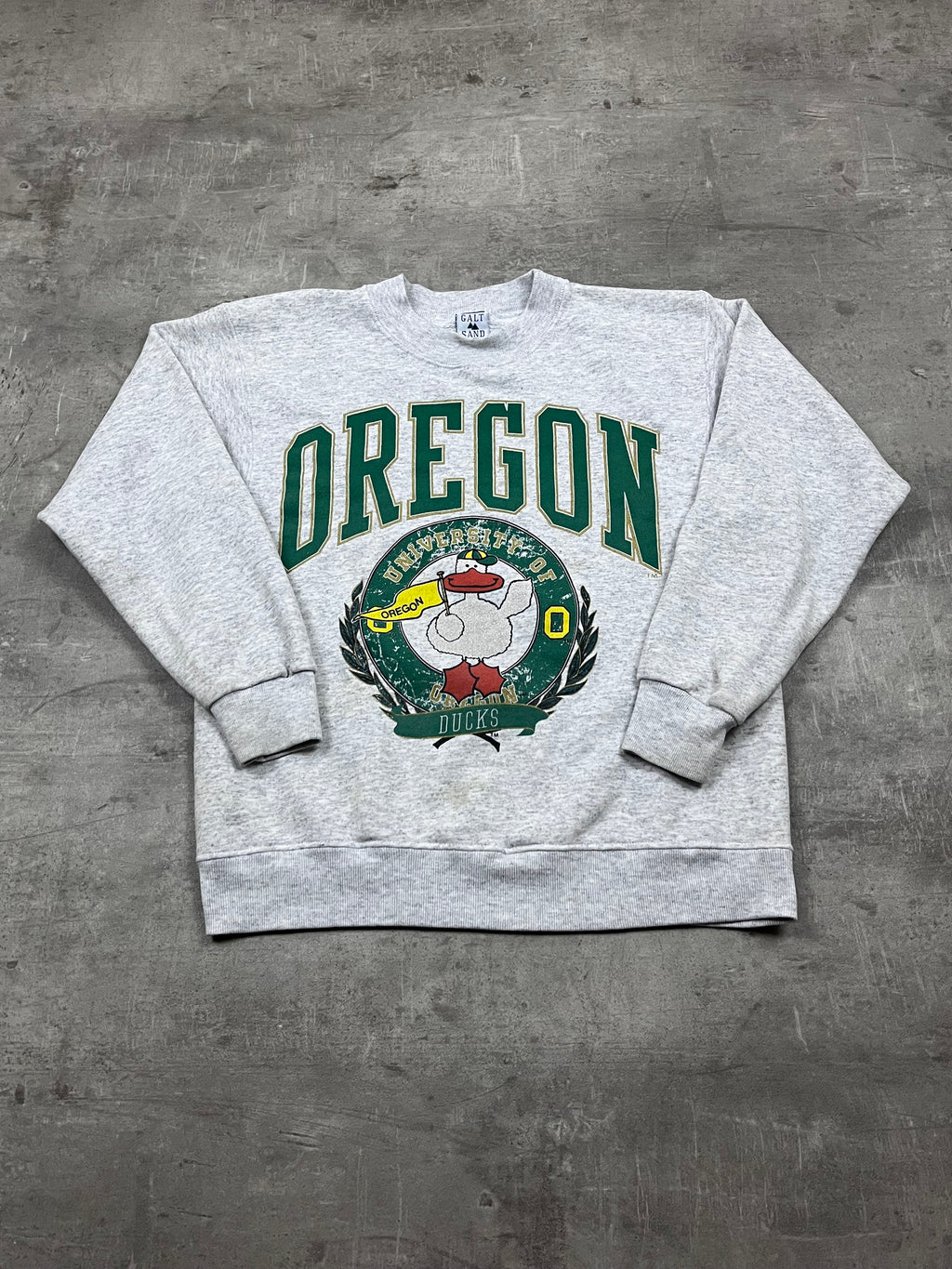 Vintage Galt Sand Pullover Oregon Ducks Grau 1