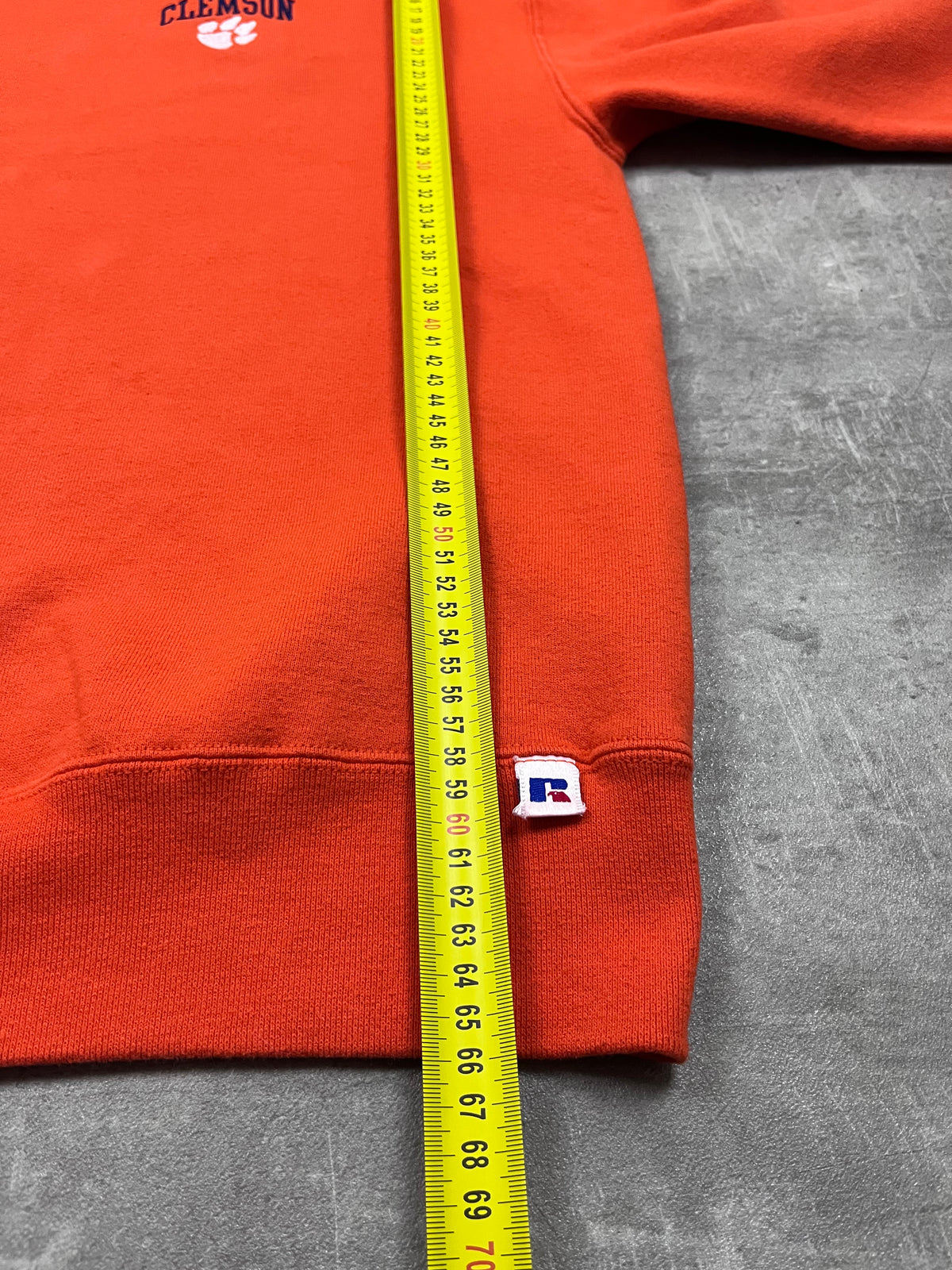 Vintage Russell Athletic Pullover Clemson Orange 33