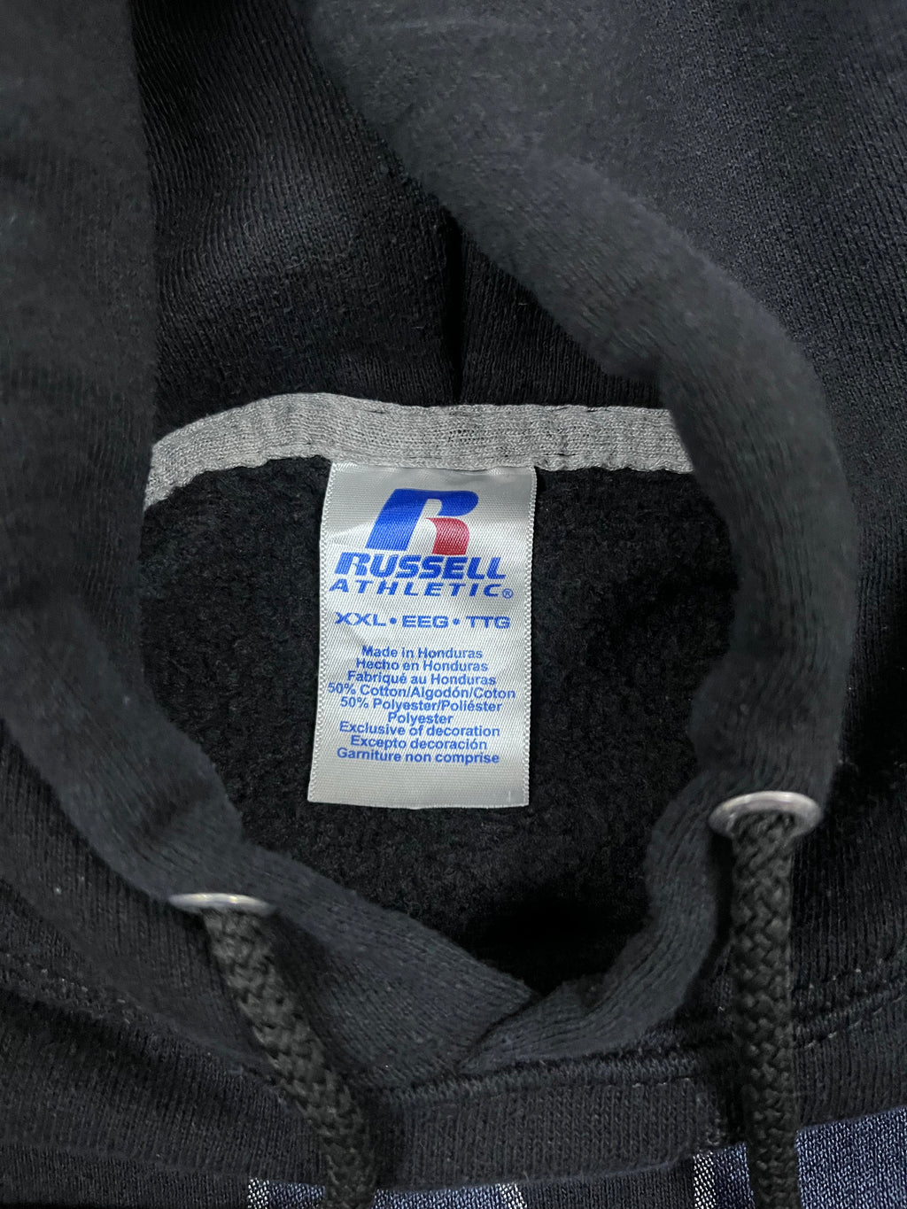 Vintage Russell Athletic Hoodie Clovis North Crossage 21
