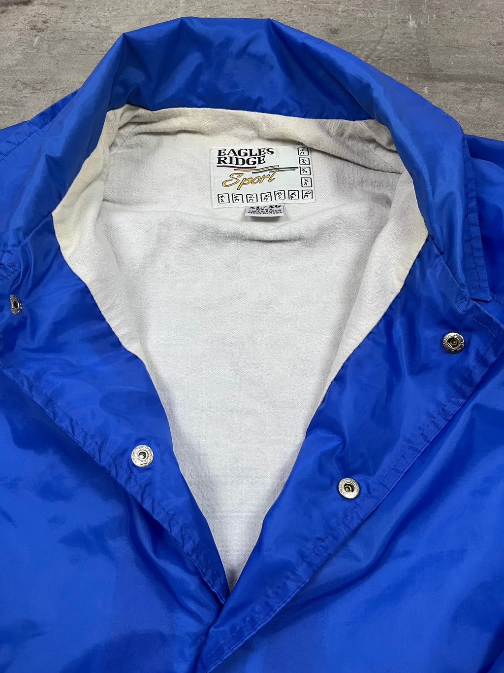 Vintage Eagles Ridge Sport Coachjacke Königsblau 1