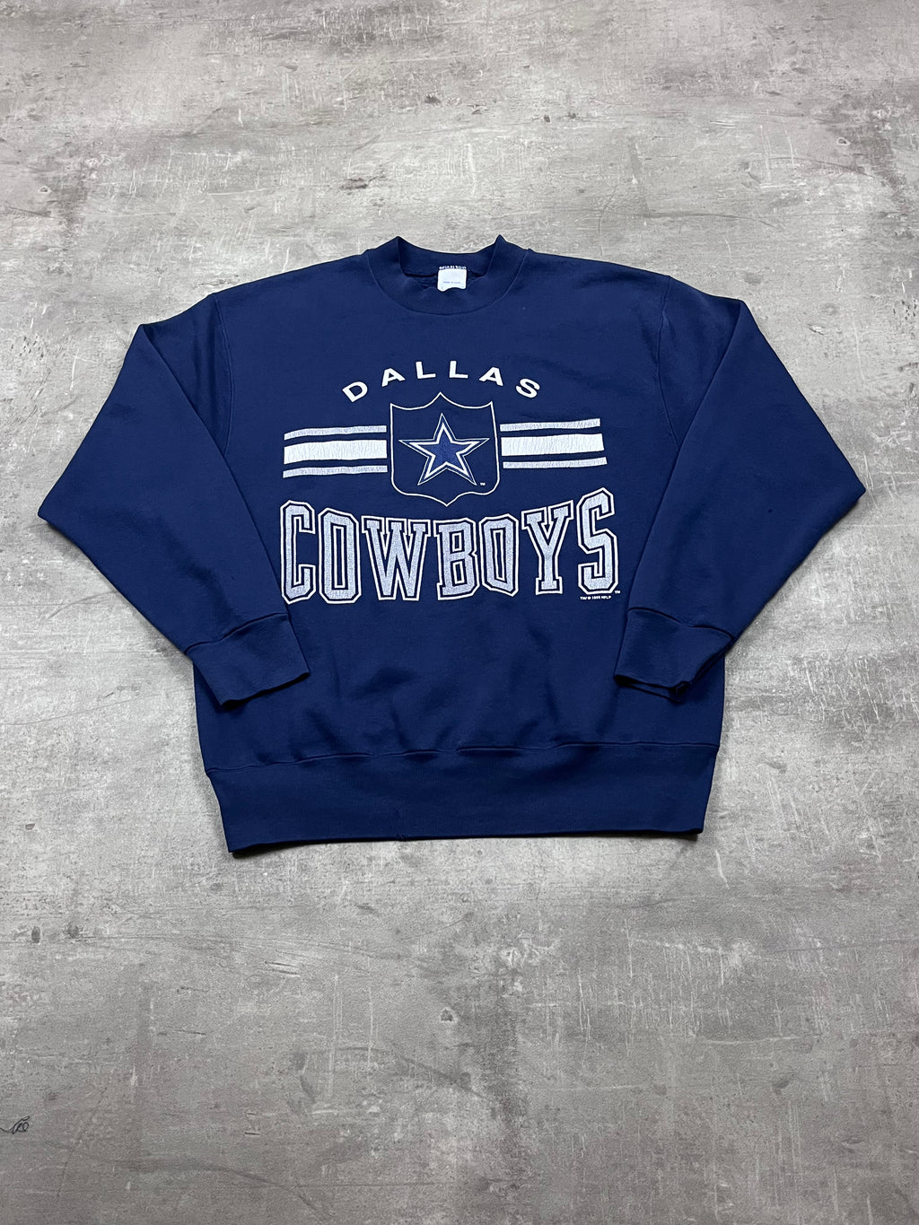 Vintage NEM Sportswear Pullover Dallas Cowboys Dunkelblau 1