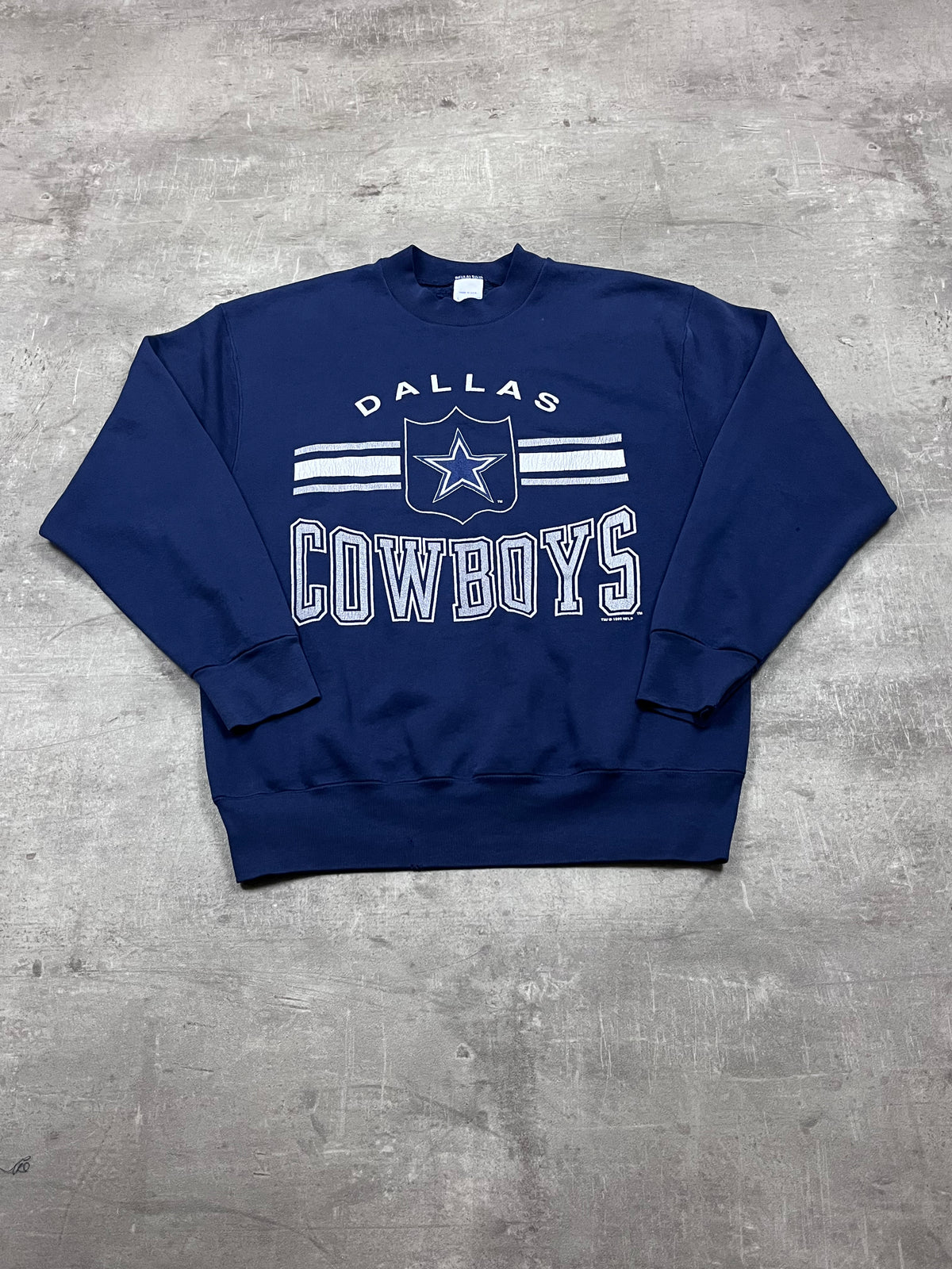 Vintage NEM Sportswear Pullover Dallas Cowboys Dunkelblau 1