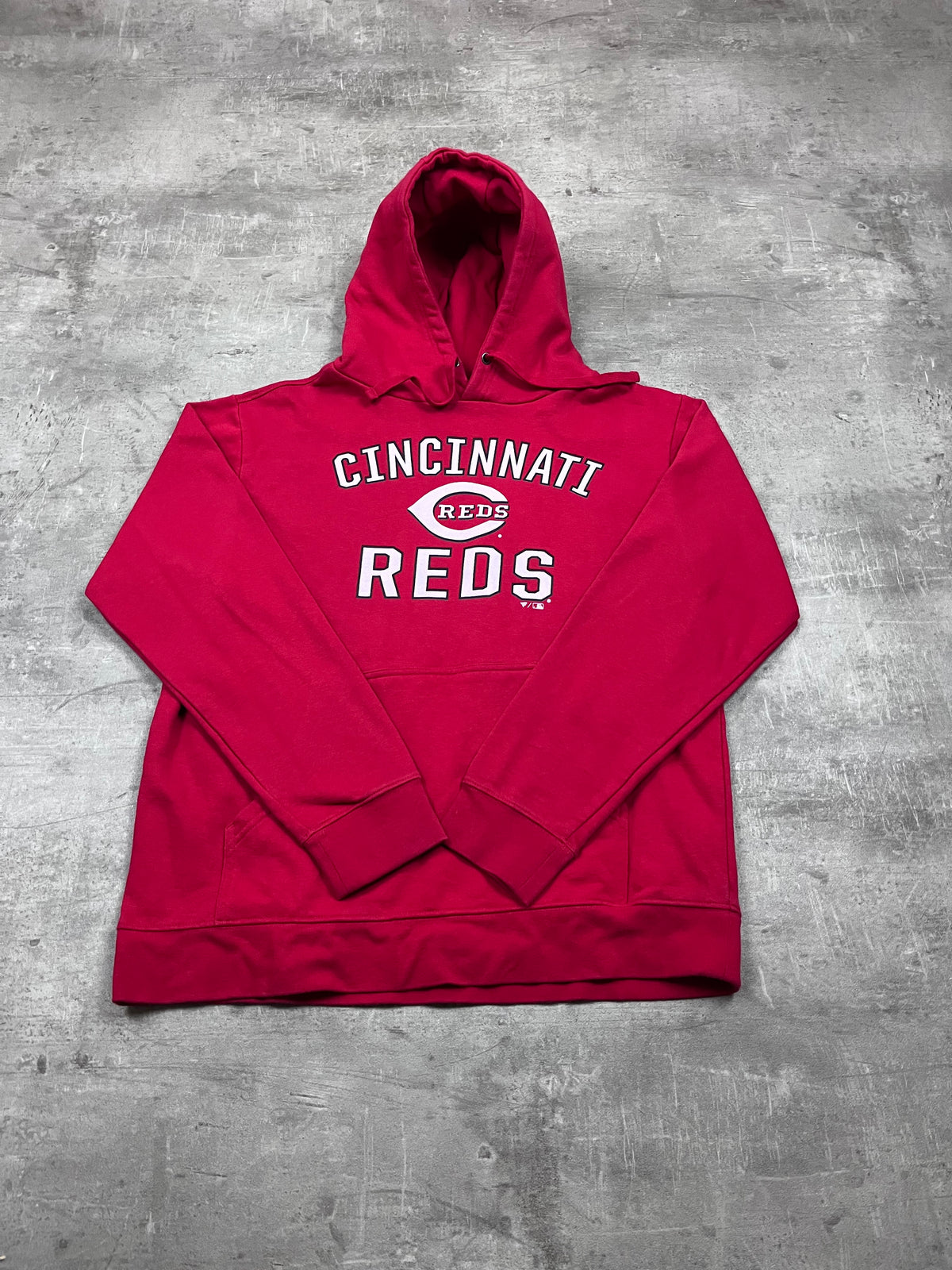 Vintage Fanatics Hoodie Cincinnati Reds Rot 1