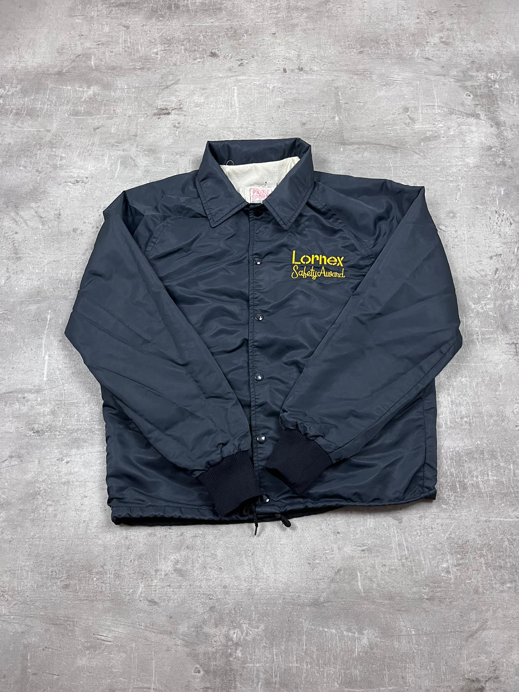 Vintage Prime Sports Coachjacke Lornex Safety Award Dunkelblau 1