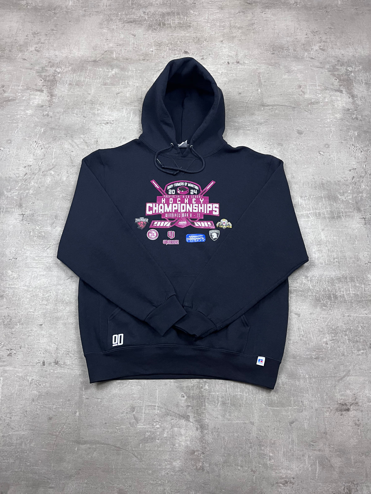 Vintage Russell Athletic Hoodie Manitoba Hockey Championships 2024 10