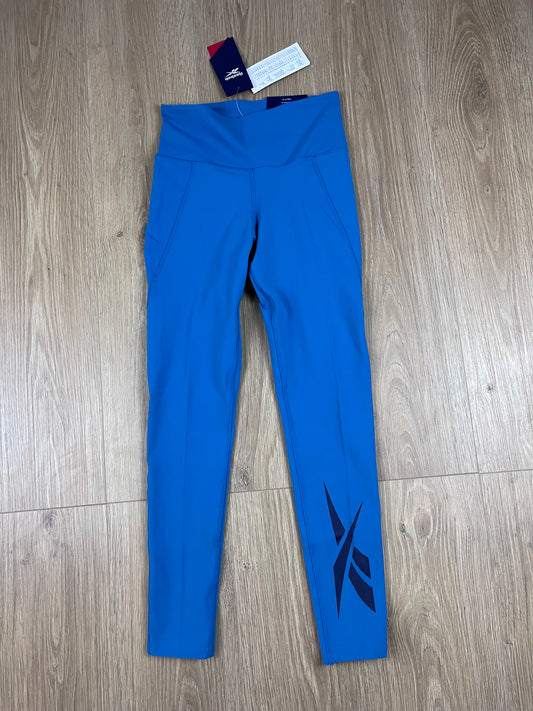 Reebok Lux HR Vector Tight Damen Sportleggings Blau (Größe S / 36)