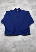 Vintage Russell Athletic Half-Zip Pullover Dunkelblau 27