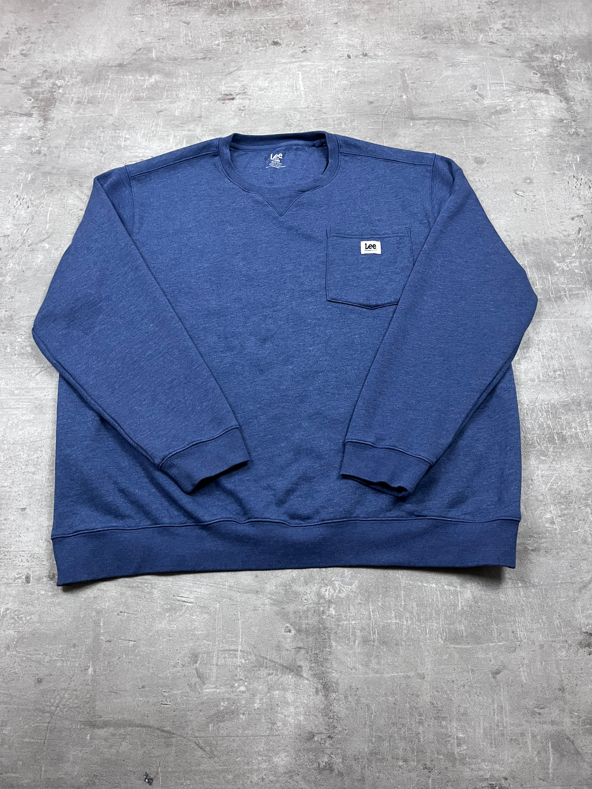 Vintage Lee Premium Select Pullover Blau mit Brusttasche 12