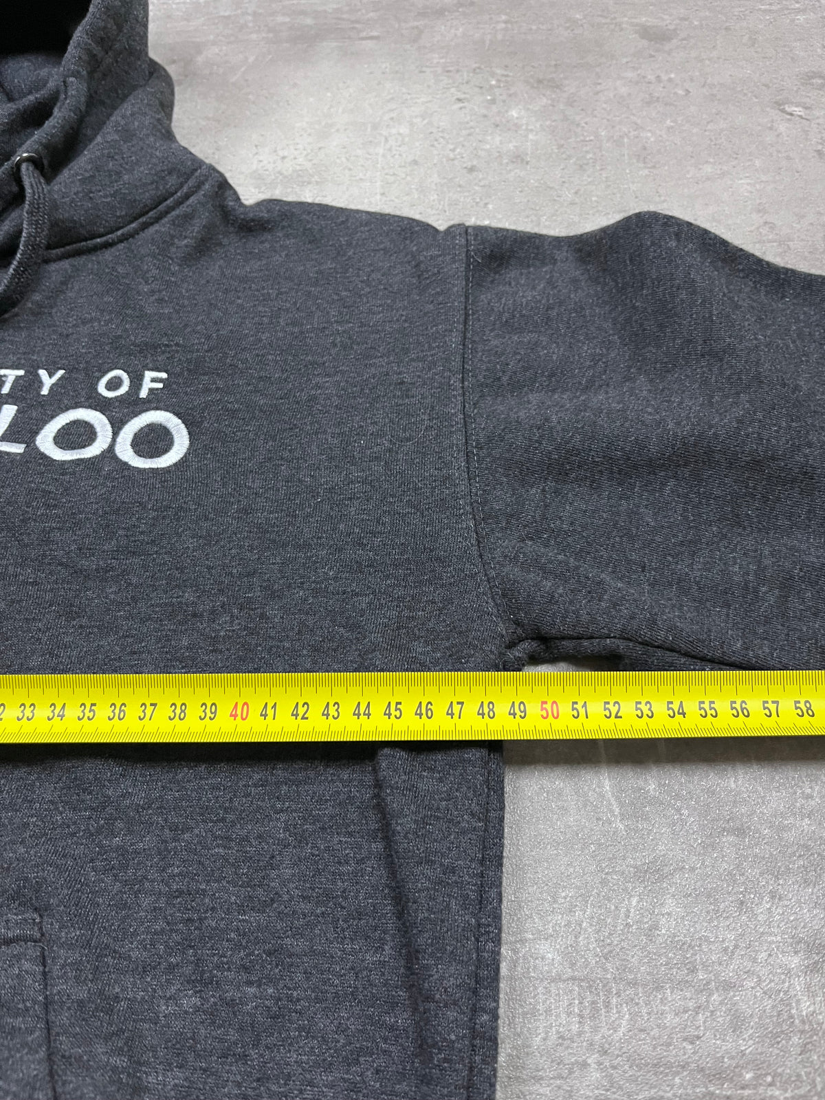 Vintage JPT Premium Hoodie University of Waterloo Anthrazit 1