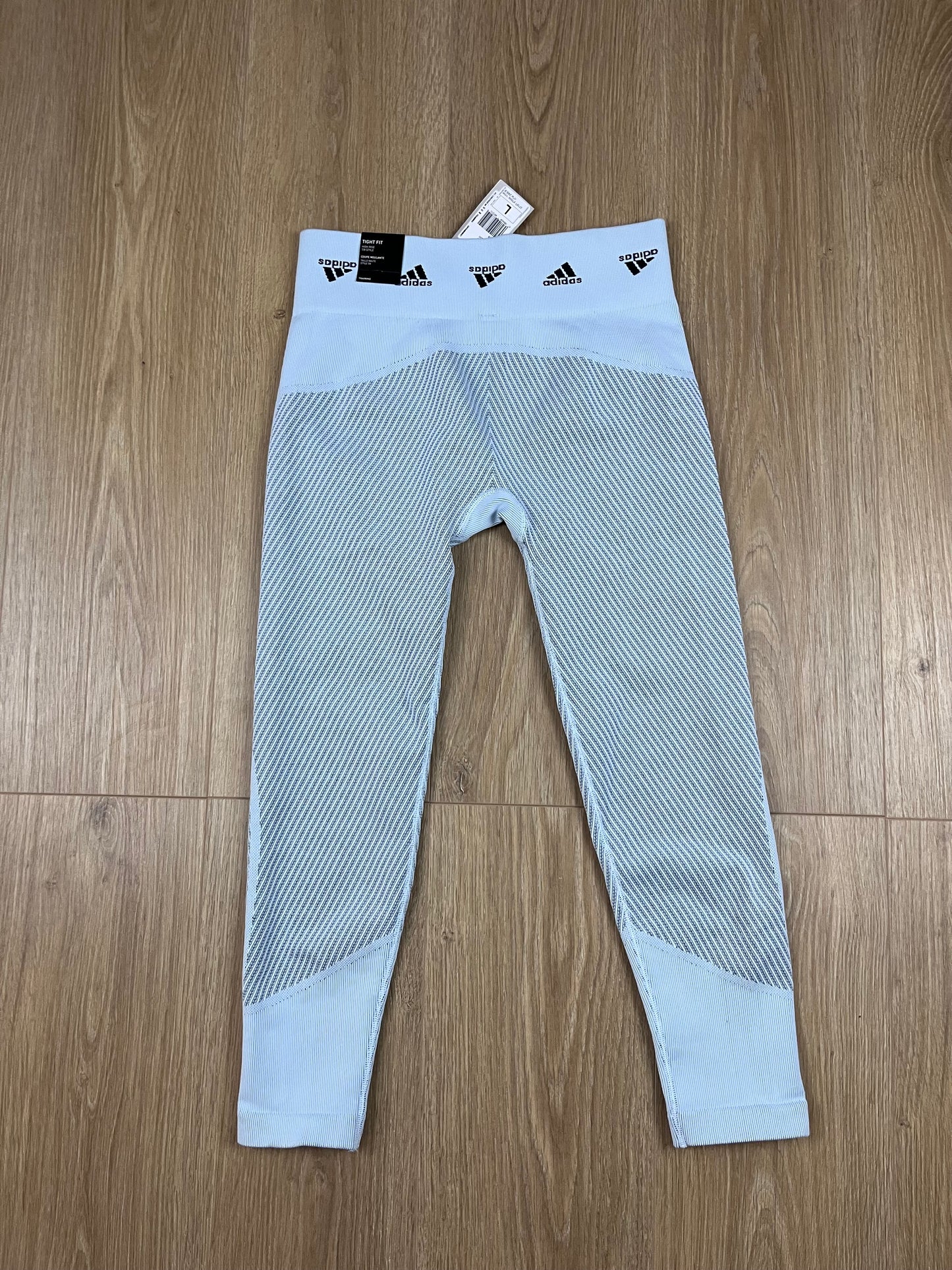 Adidas Training AK Brand 7/8 Tights Damen Sportleggings Hellblau (Größe L)