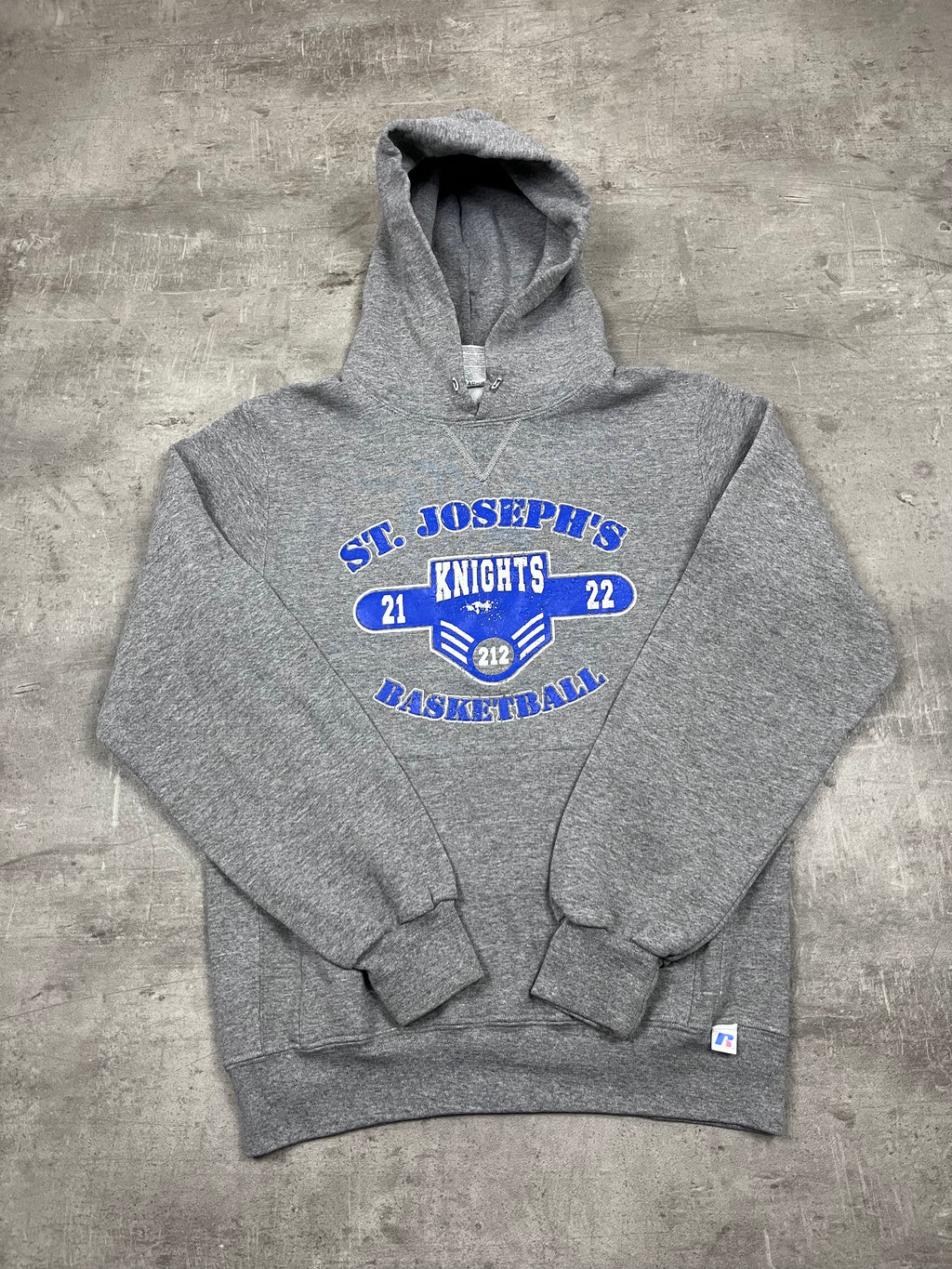 Vintage Russell Athletic Hoodie St. Joseph's Knights Basketball 8