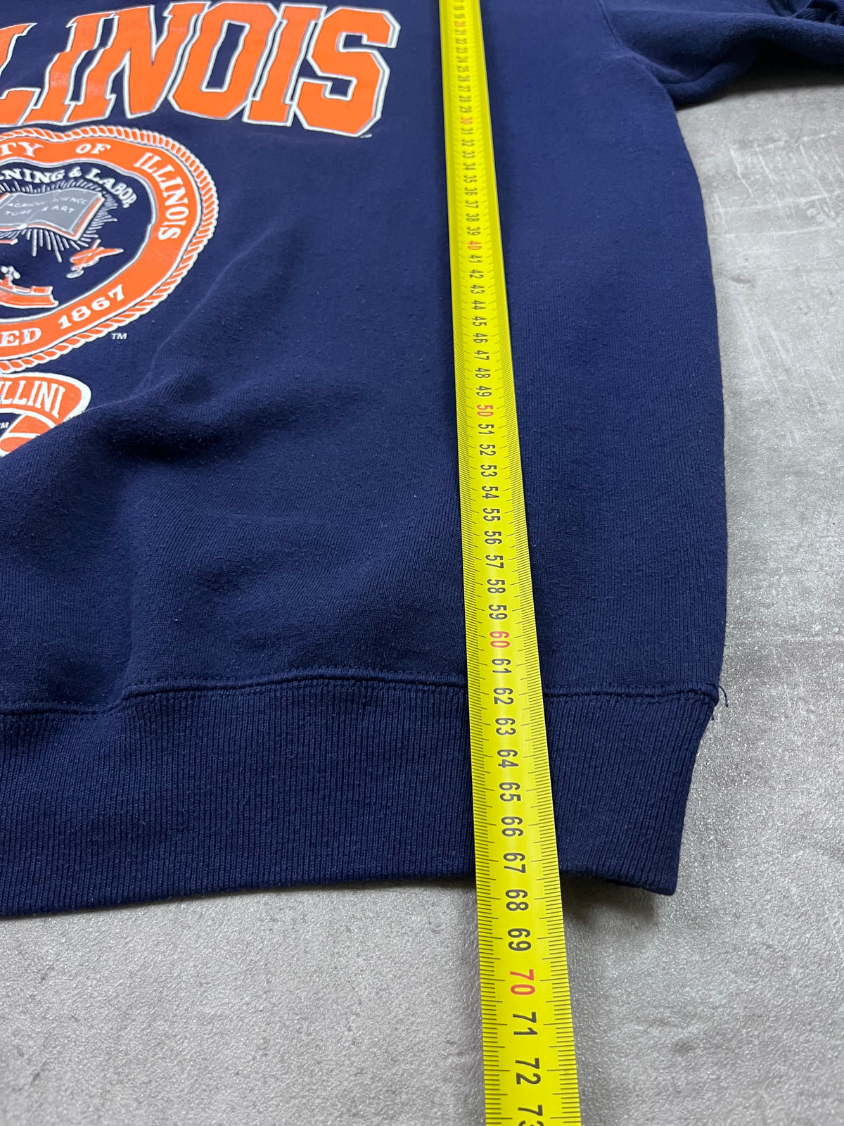 Vintage Santee Sweats Pullover Illinois Dunkelblau 1