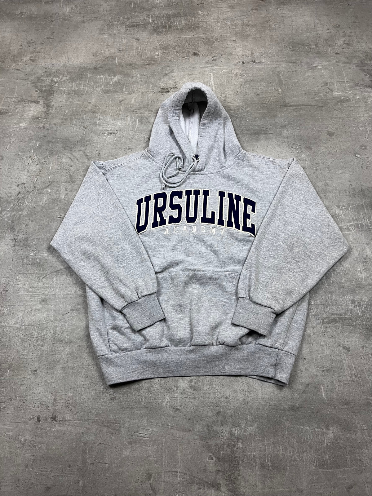 Vintage MV Sport Hoodie Ursuline Academy Grau 1