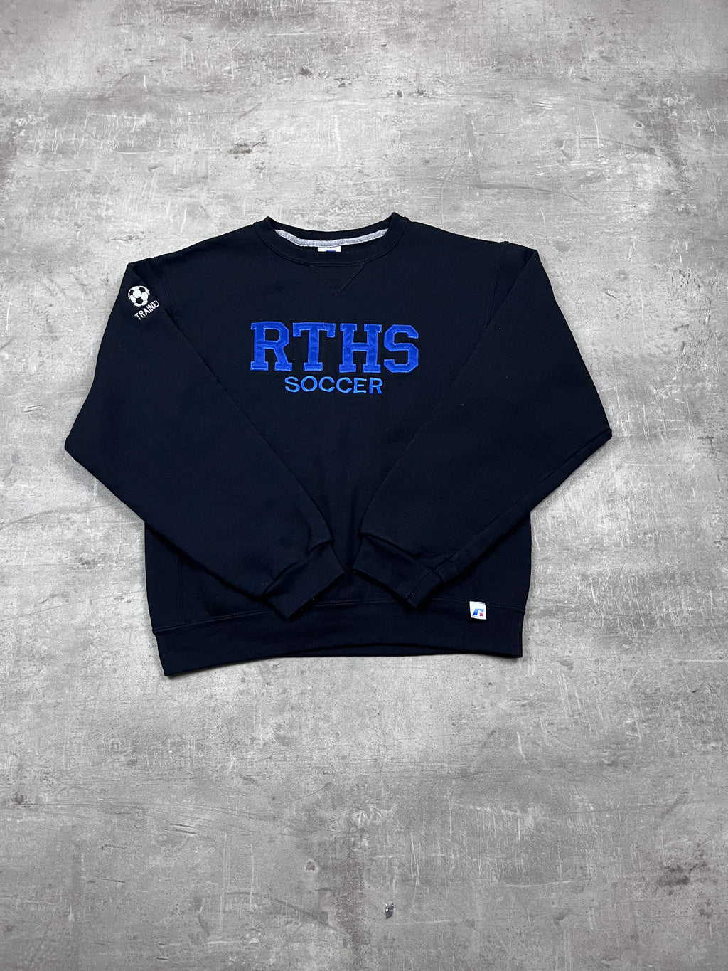 Vintage Russell Athletic Pullover RTHS Soccer Trainer 12