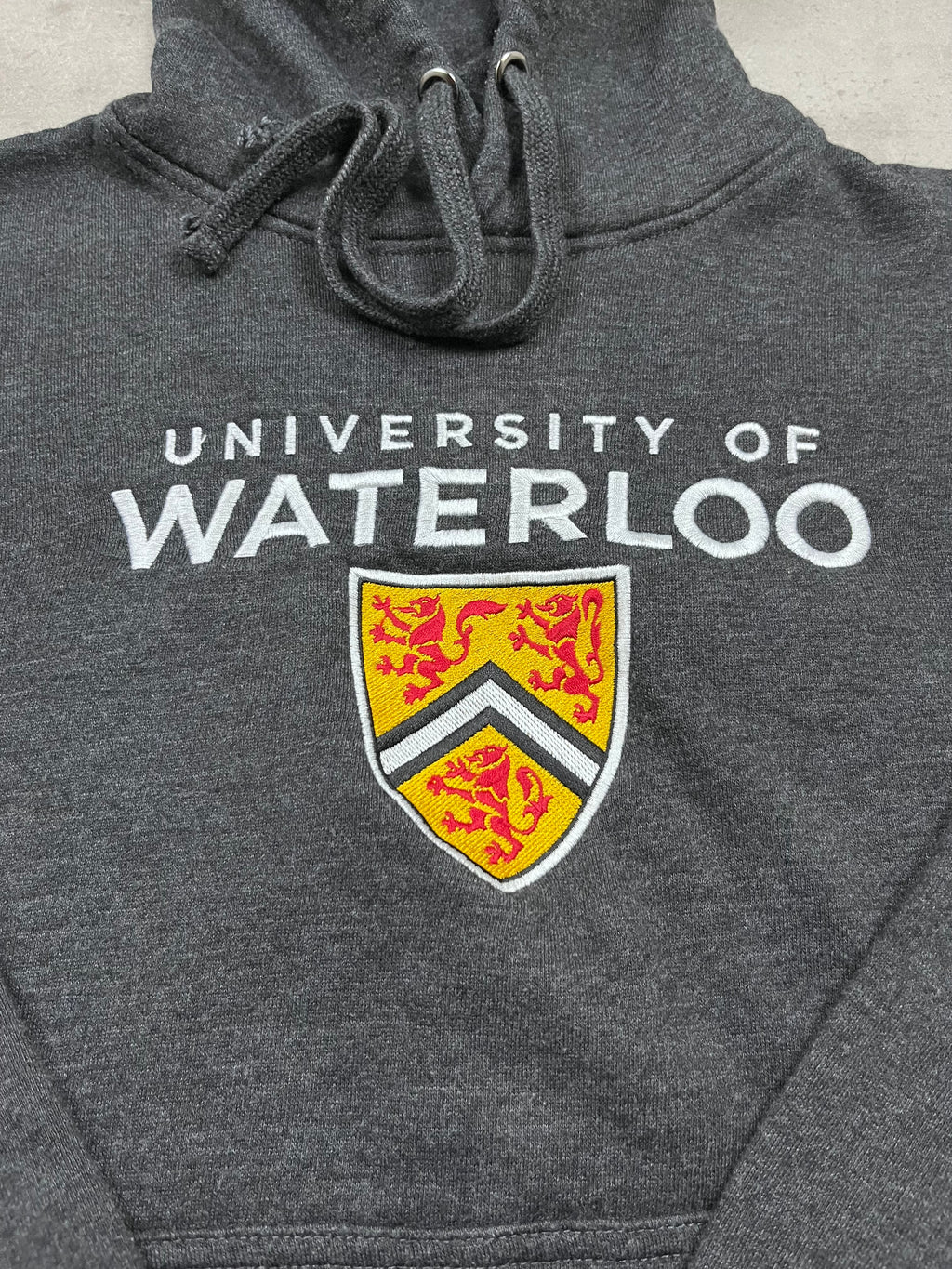 Vintage JPT Premium Hoodie University of Waterloo Anthrazit 1