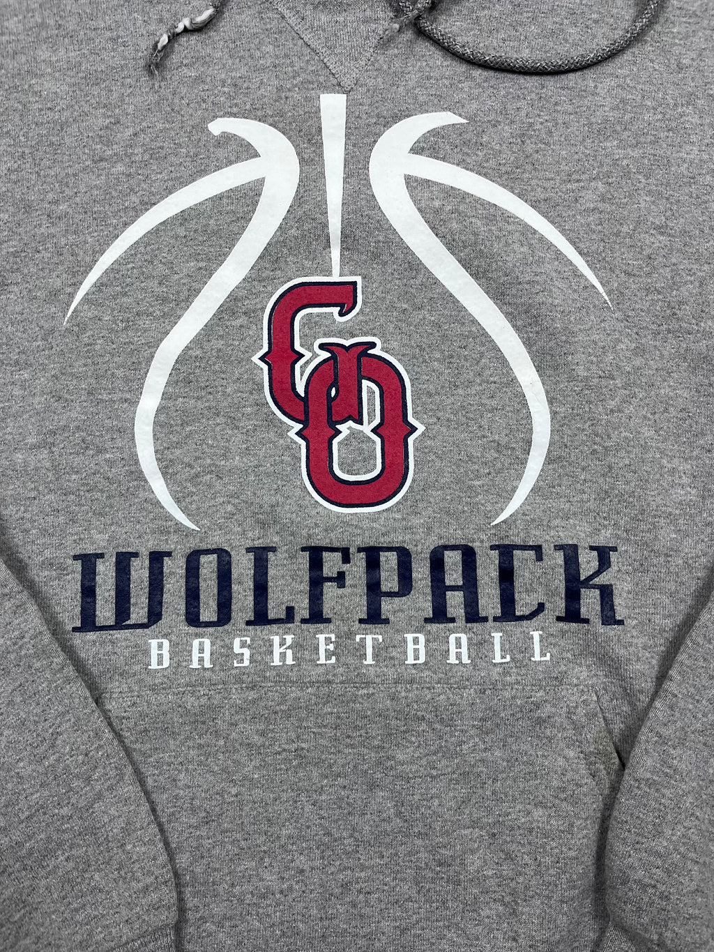 Vintage Russell Athletic Hoodie Wolfpack Basketball Grau 26