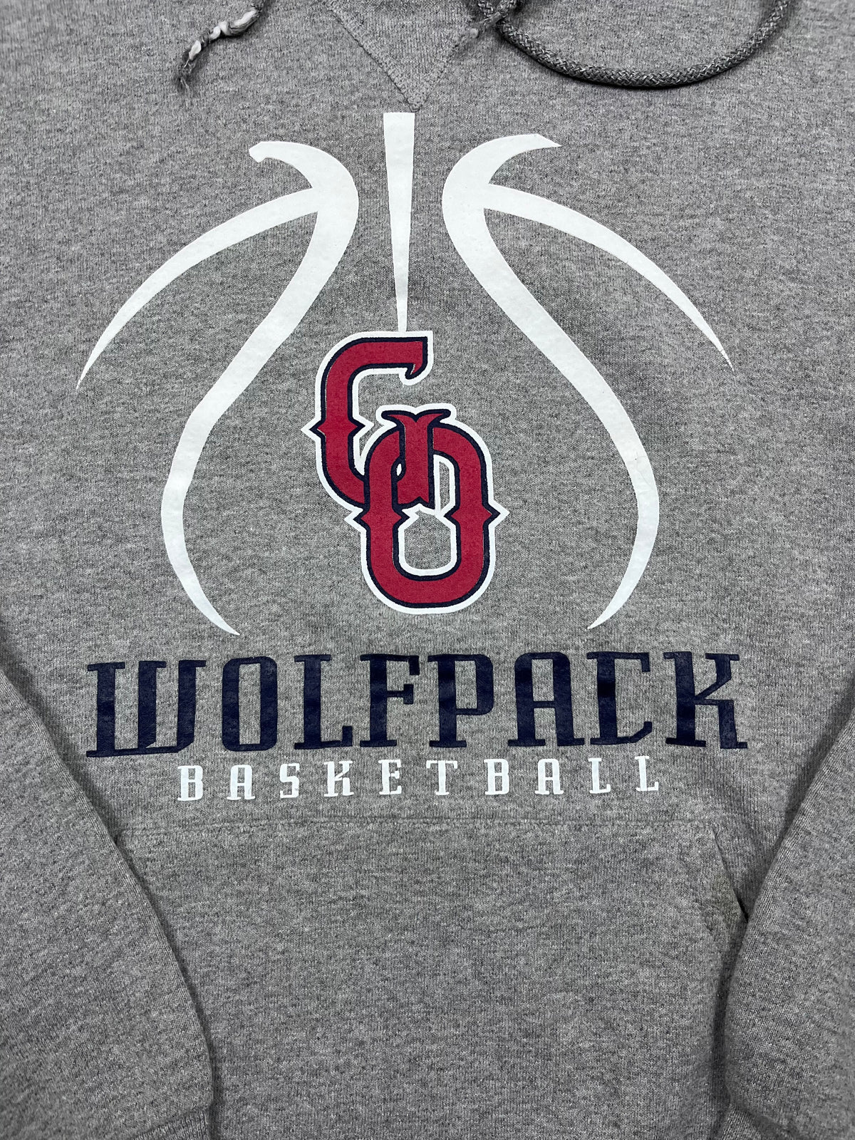 Vintage Russell Athletic Hoodie Wolfpack Basketball Grau 26