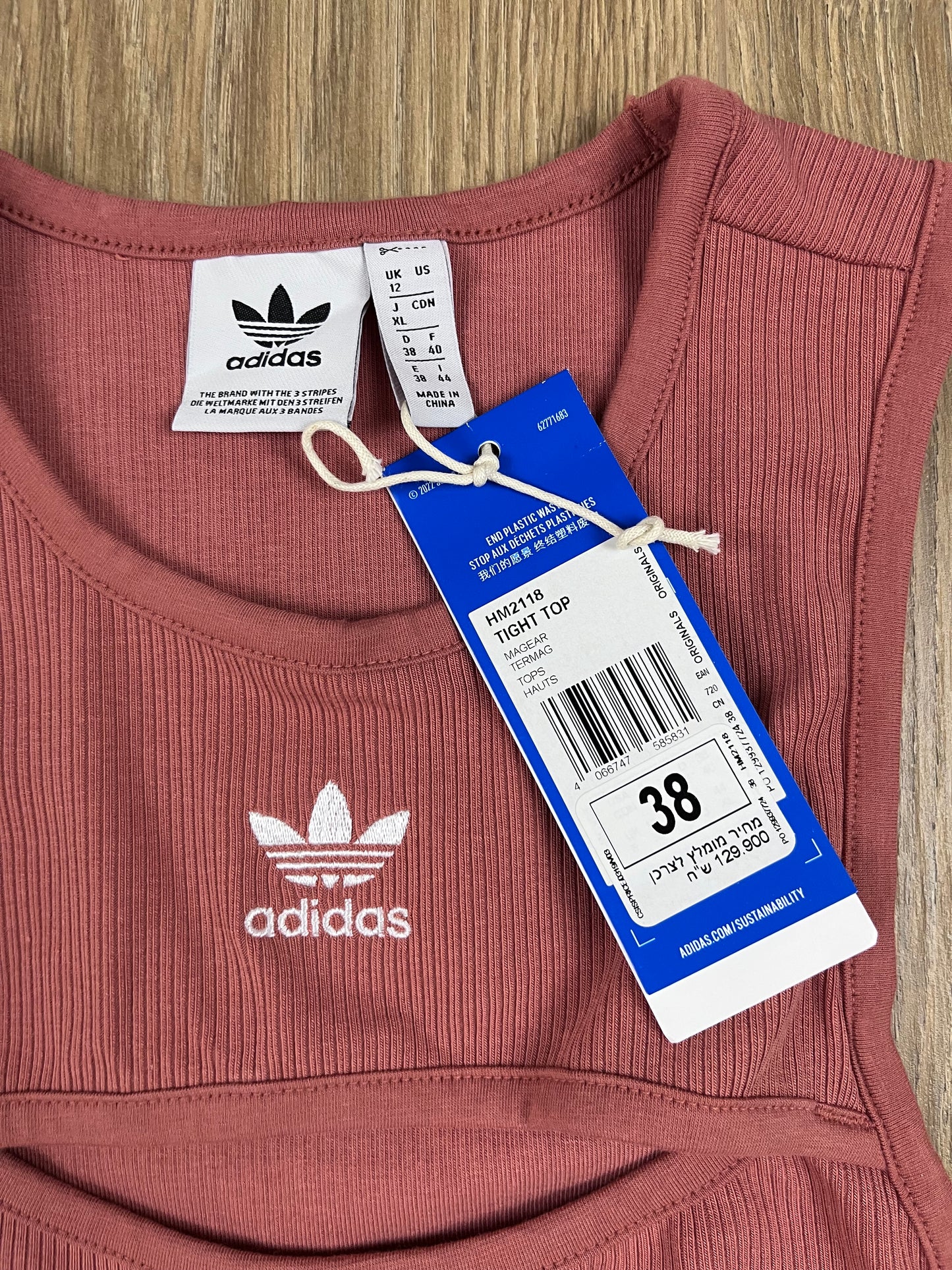 Adidas Originals Adicolor Classics Crop Top Damen Lachsrosa (Größe 38)