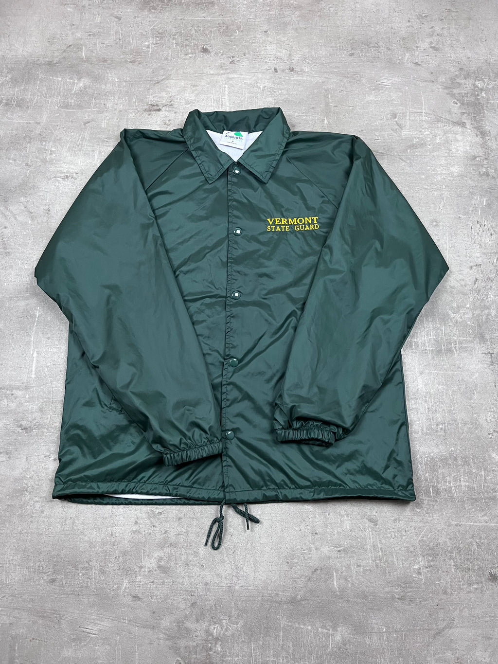 Vintage Augusta Sportswear Coachjacke Vermont State Guard Grün 1