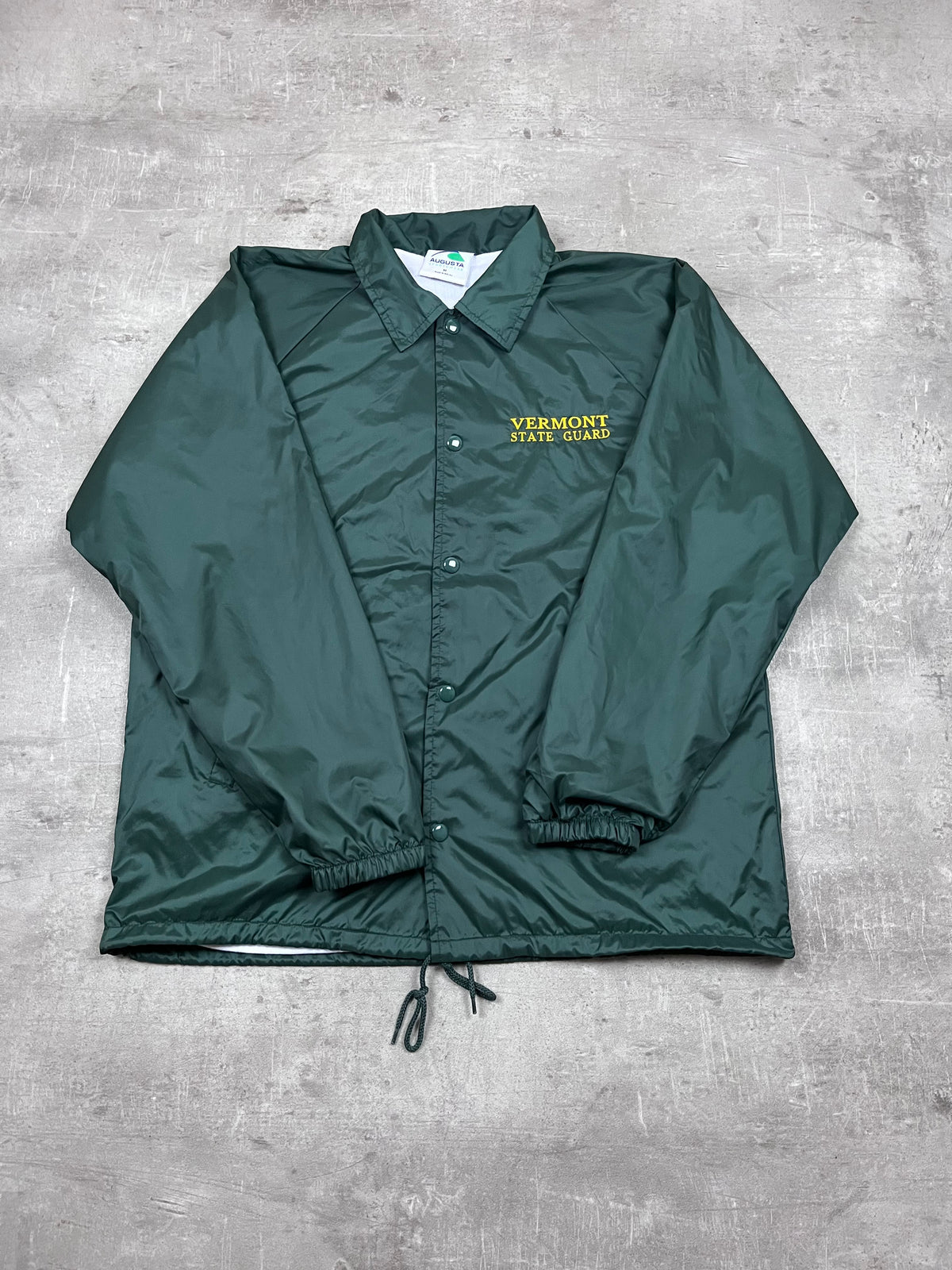 Vintage Augusta Sportswear Coachjacke Vermont State Guard Grün 1