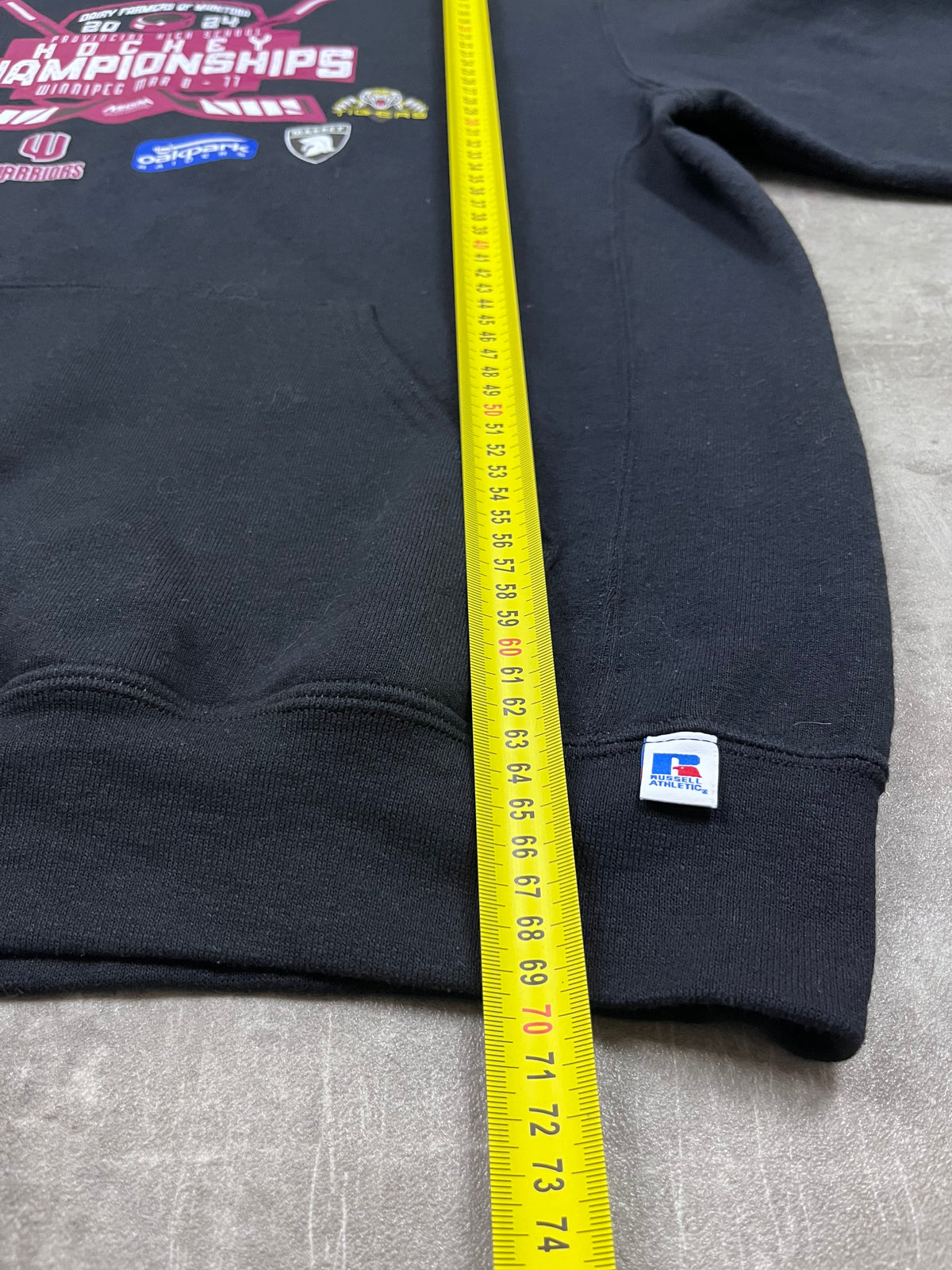 Vintage Russell Athletic Hoodie Manitoba Hockey Championships 2024 10