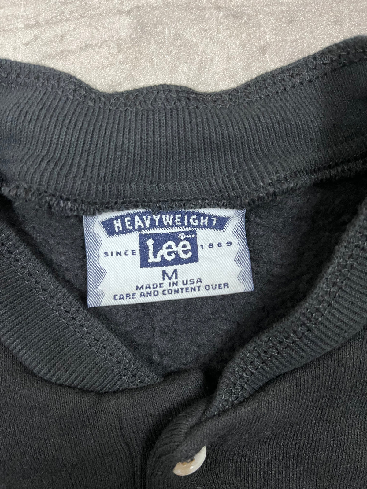 Vintage Lee Heavyweight Henley Pullover Men's Wearhouse Suits University 17