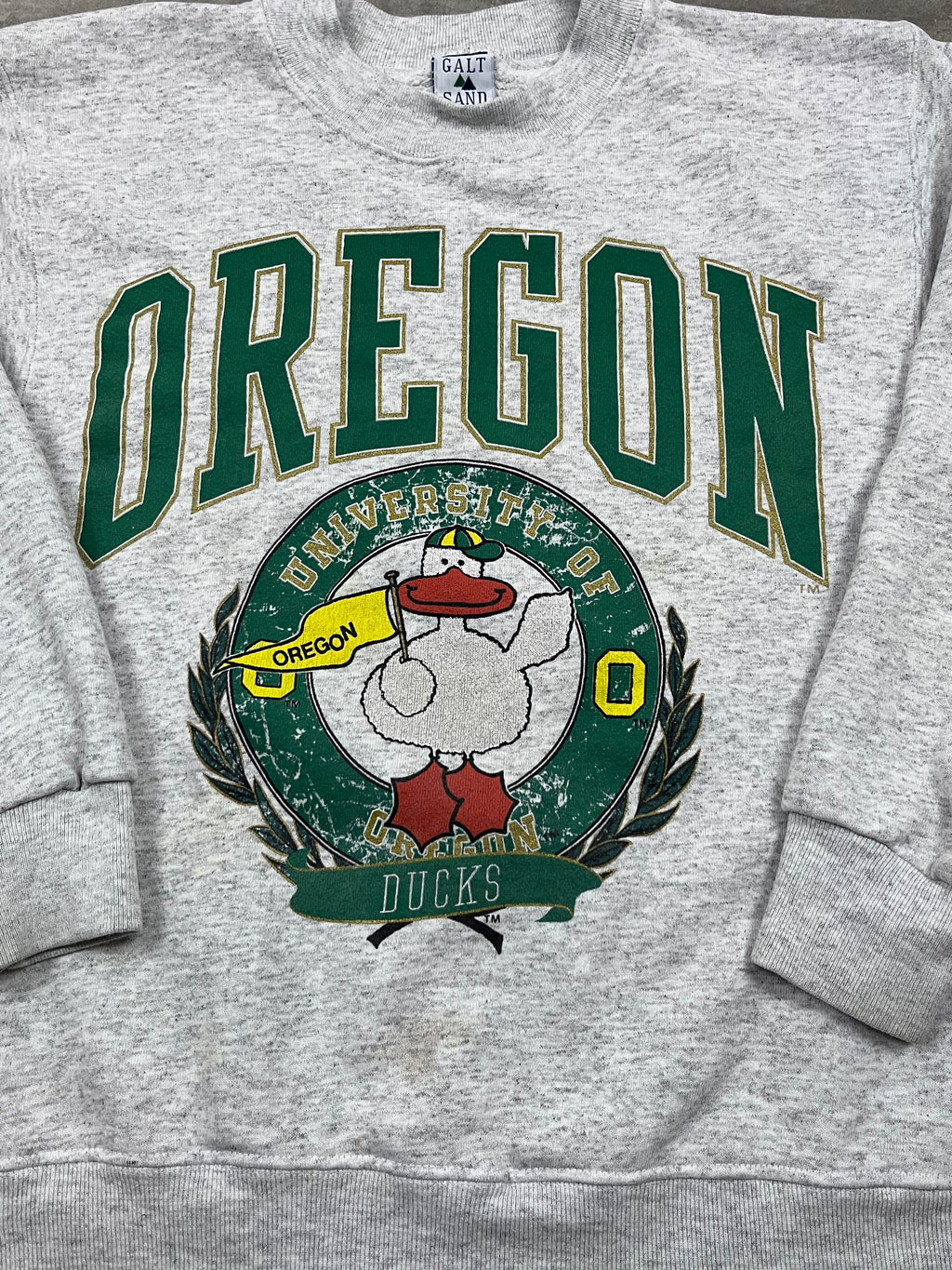 Vintage Galt Sand Pullover Oregon Ducks Grau 1