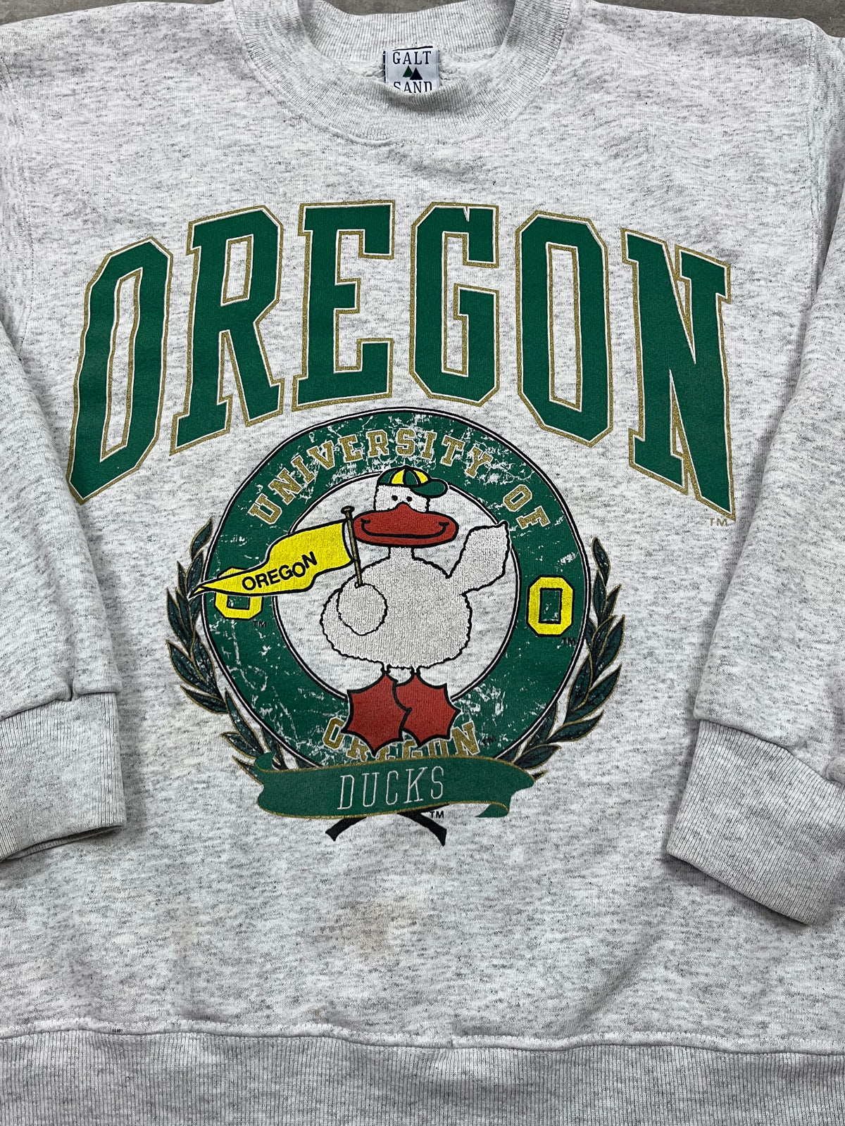 Vintage Galt Sand Pullover Oregon Ducks Grau 1