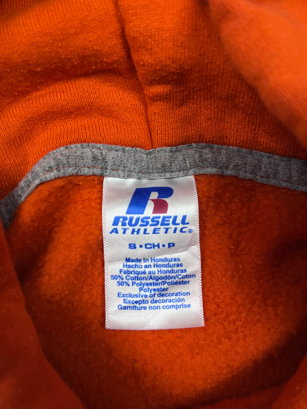 Vintage Russell Athletic Hoodie Orange 24