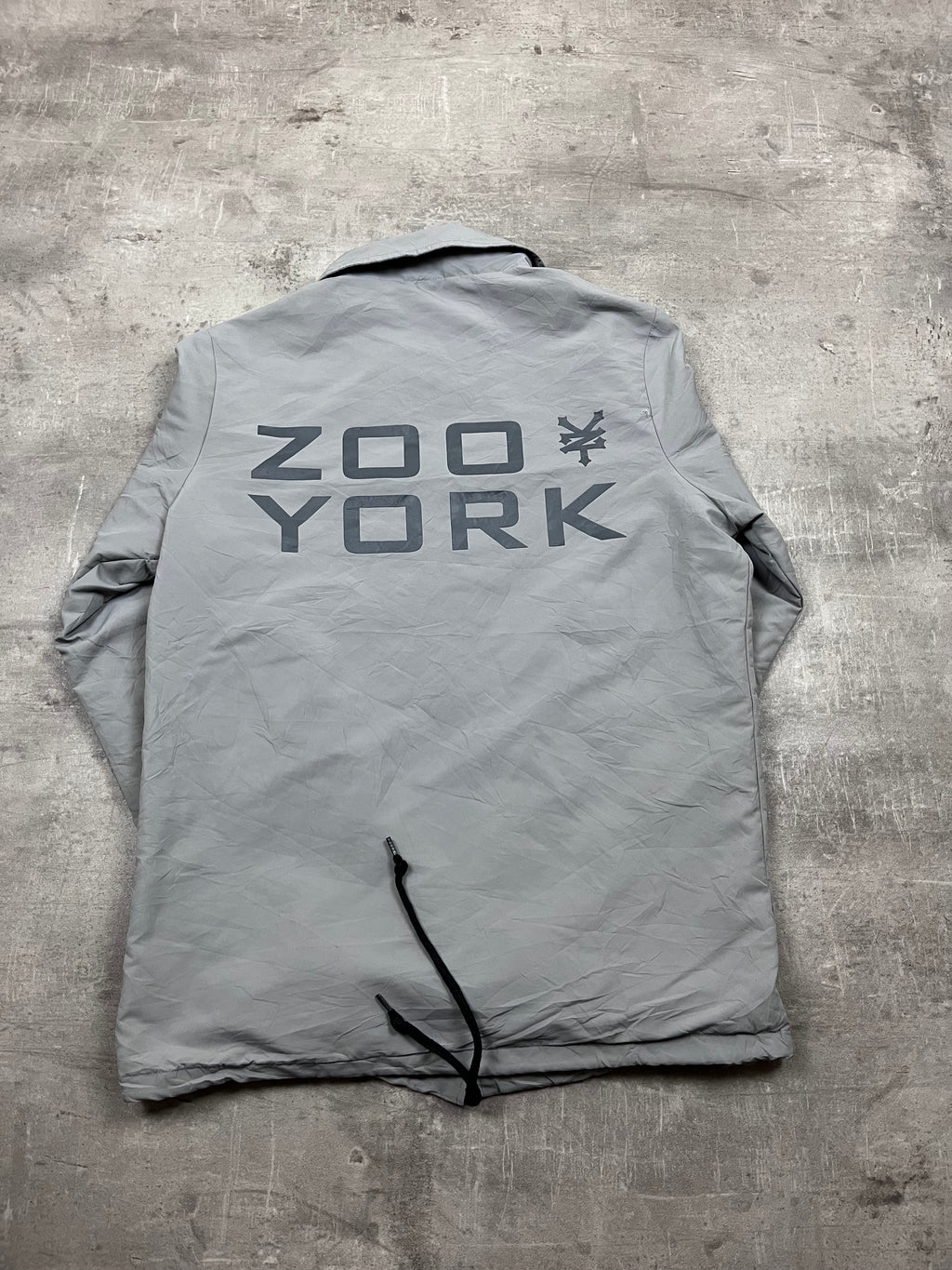 Vintage Zoo York Coachjacke Grau 1