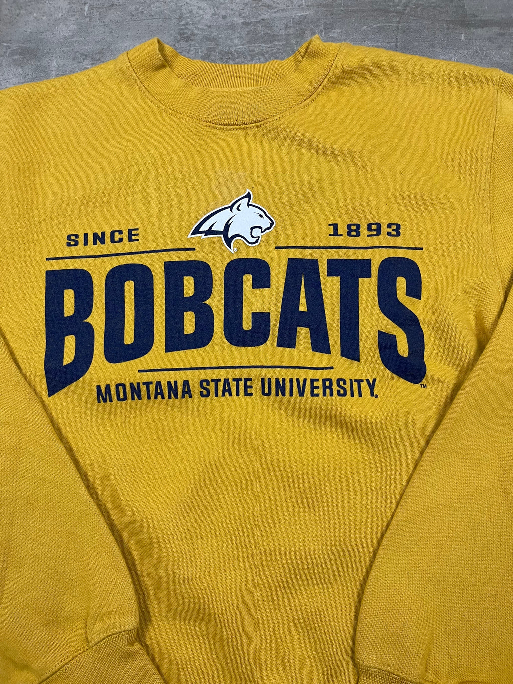 Vintage CI Sport Pullover Montana State Bobcats Gelb 1