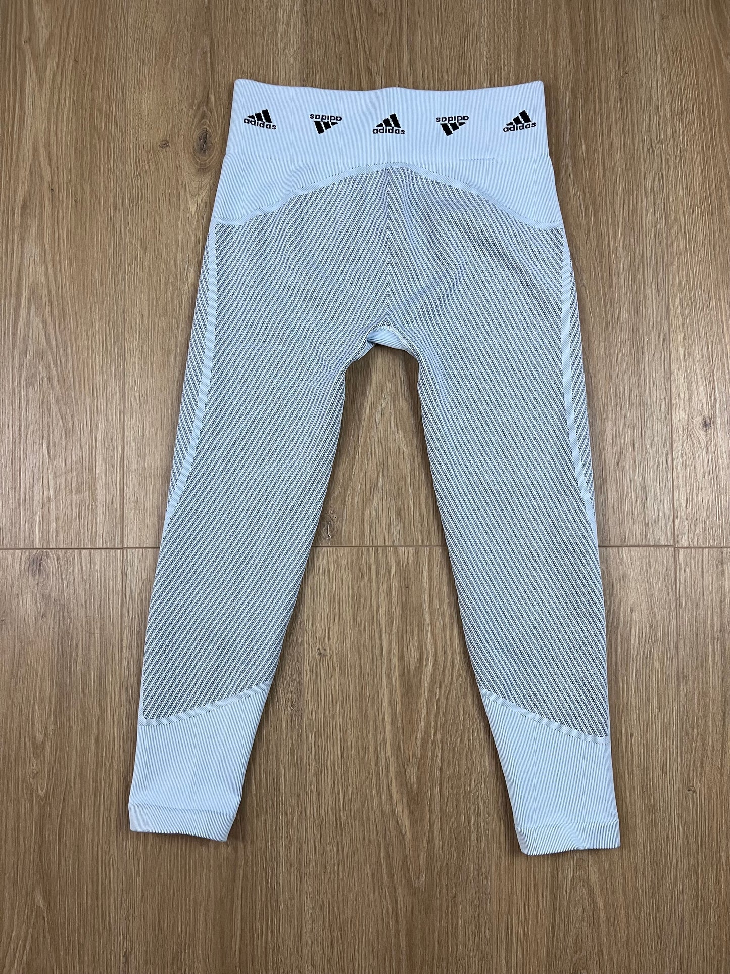 Adidas Training AK Brand 7/8 Tights Damen Sportleggings Hellblau (Größe L)