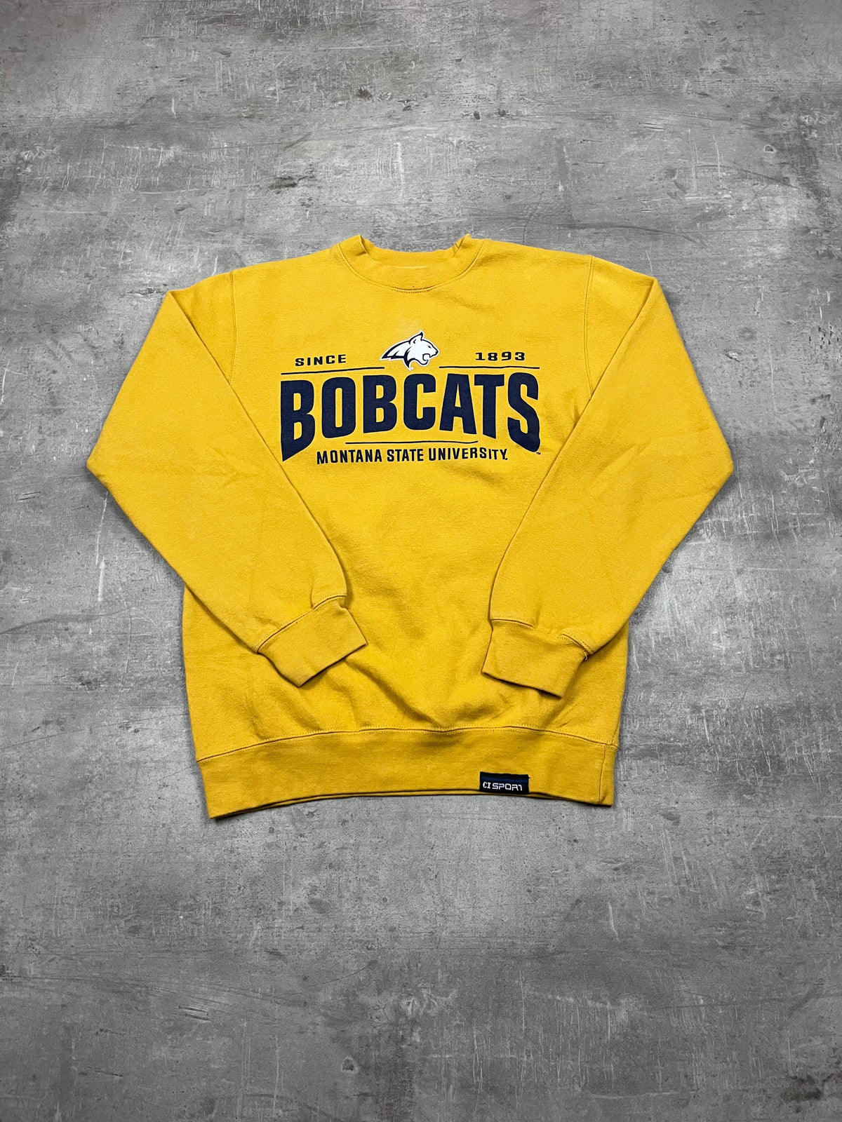 Vintage CI Sport Pullover Montana State Bobcats Gelb 1