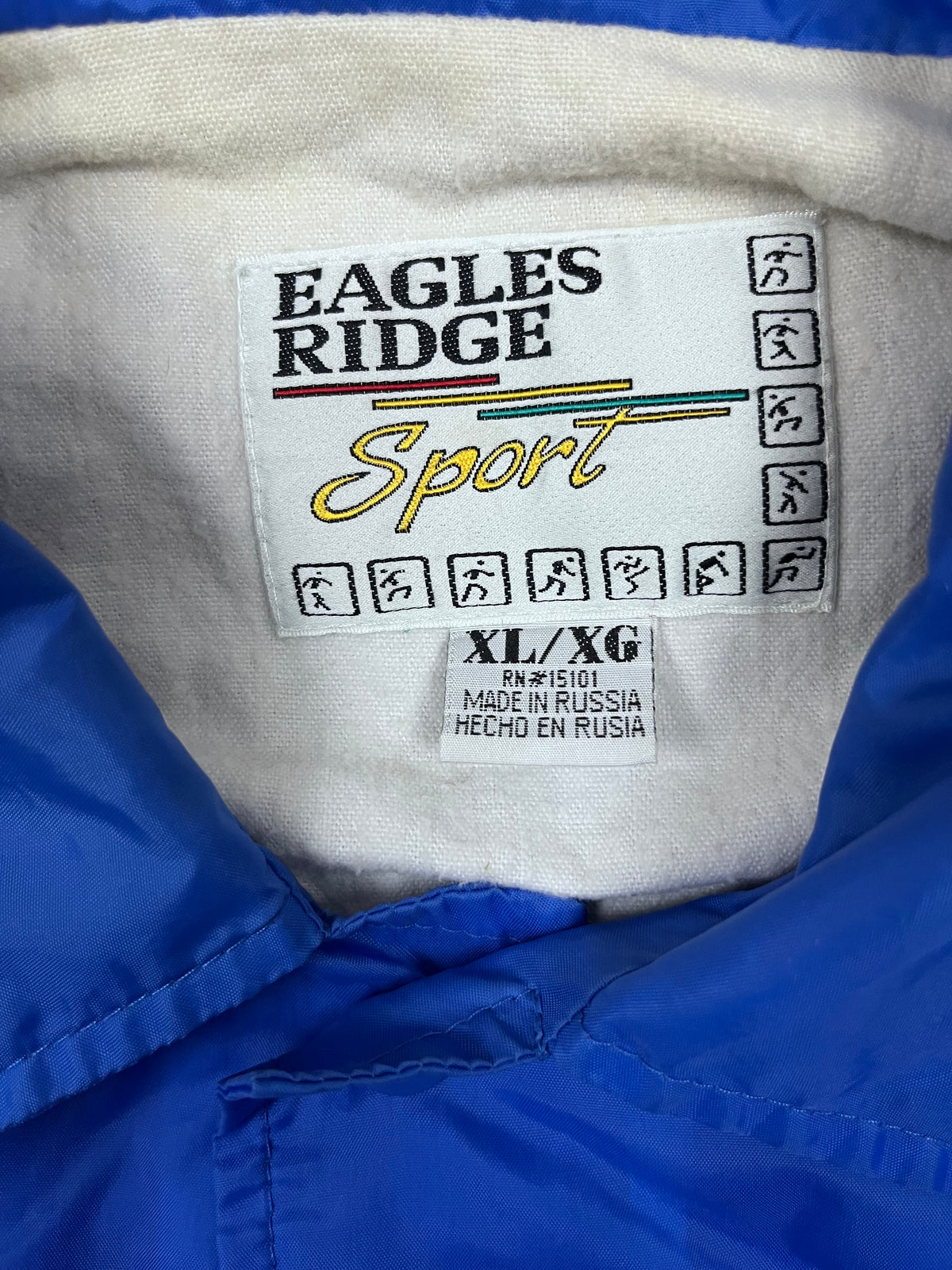 Vintage Eagles Ridge Sport Coachjacke Königsblau 1