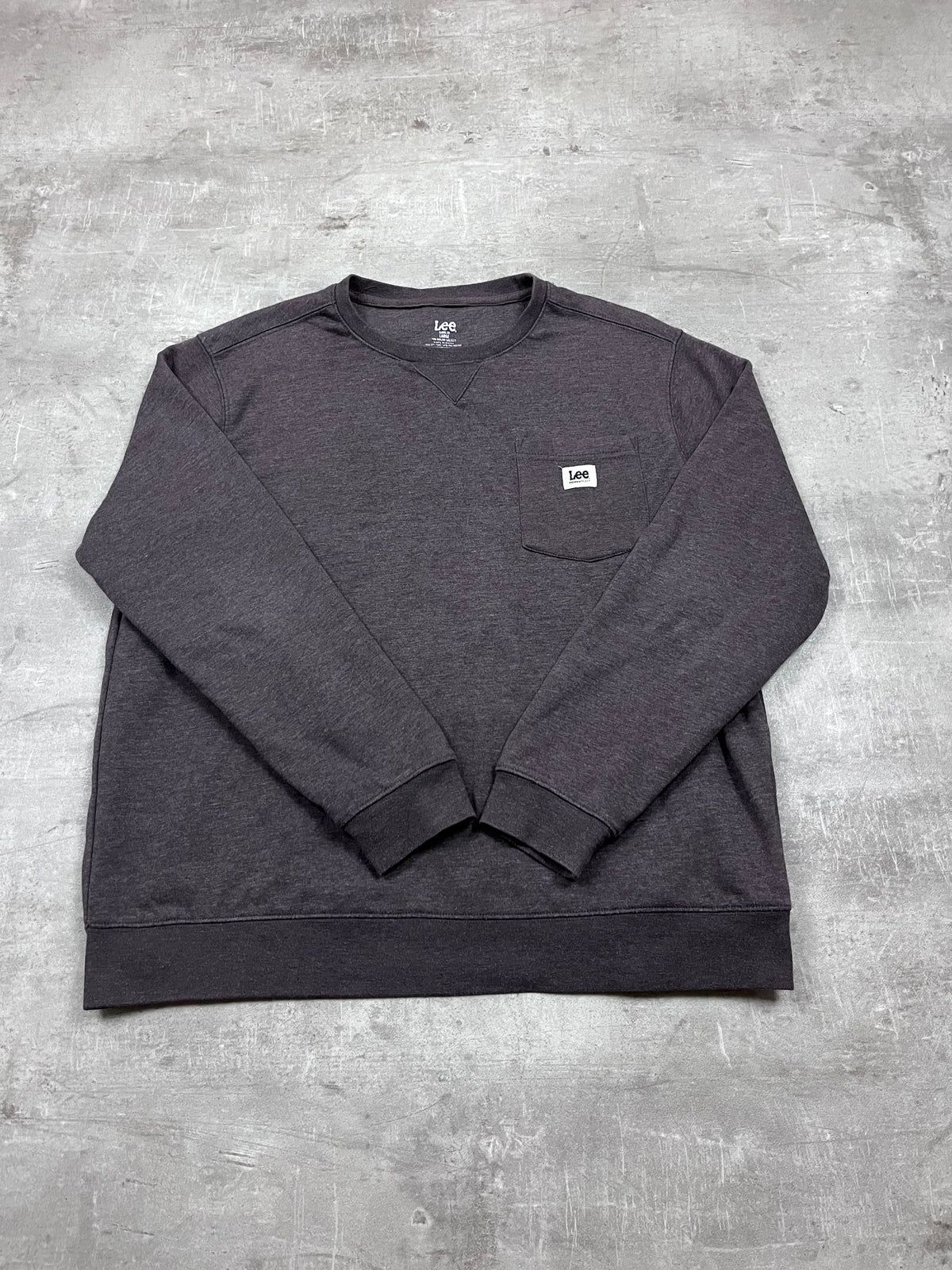 Vintage Lee Premium Select Pullover Anthrazit mit Brusttasche 15