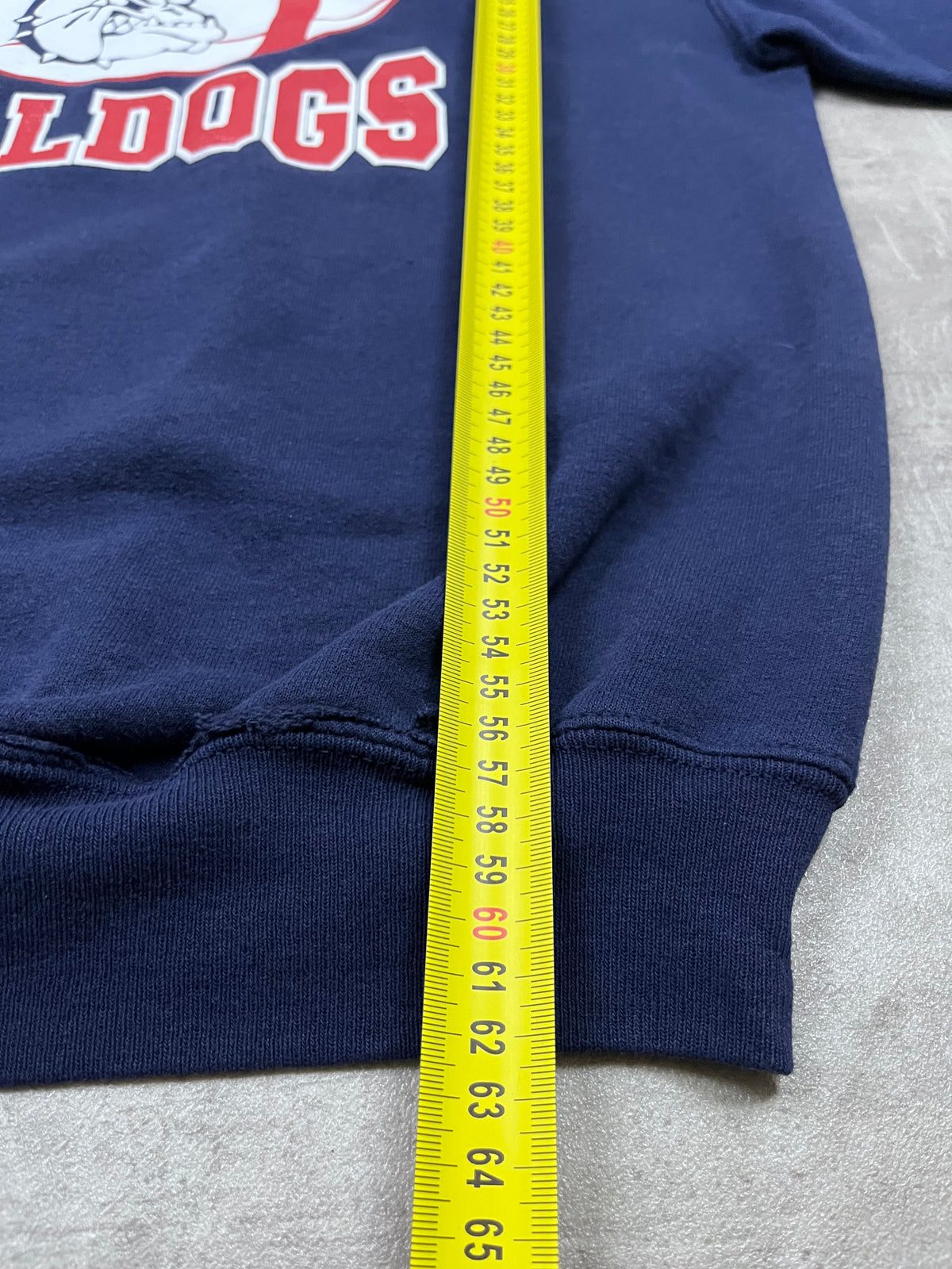 Vintage Jerzees Hoodie JPRD Bulldogs Dunkelblau 3