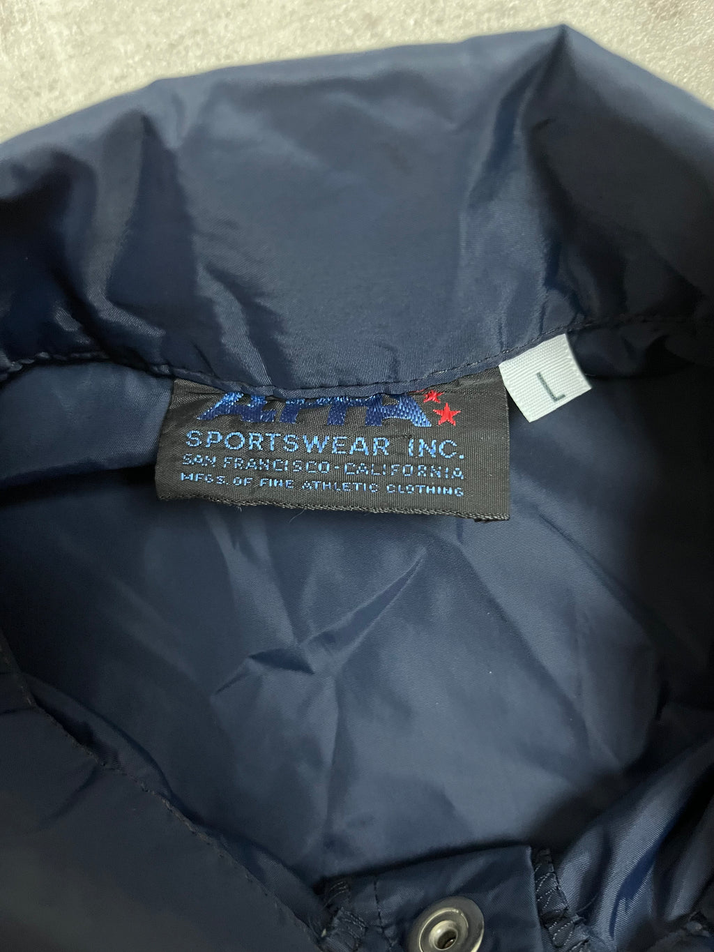 Vintage Coachjacke Dunkelblau 1