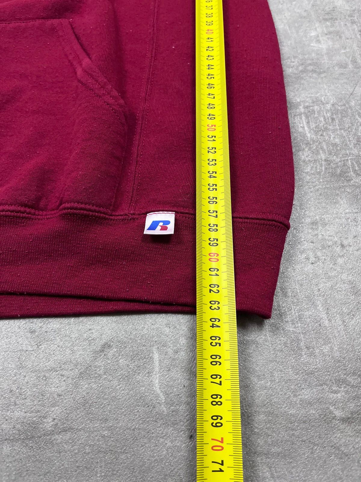 Vintage Russell Athletic Hoodie Alberta Soccer Bordeaux 29